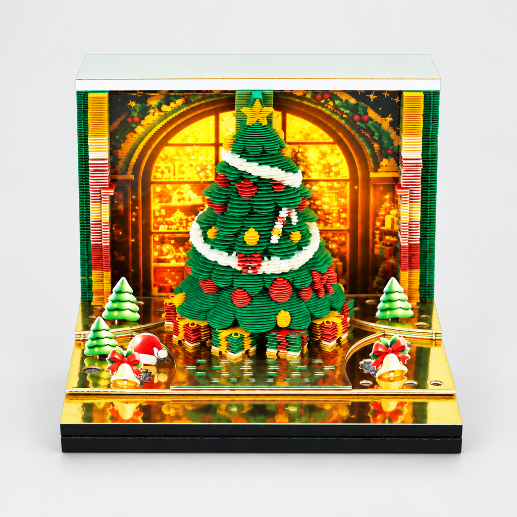 Lighted Pop-Up Christmas Tree Calendar product photo
