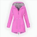 Long Hooded Rain Jacket, view 1
