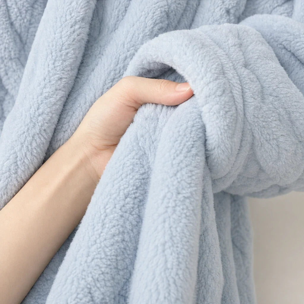 Long Plush Nightgown with Pockets, view 10