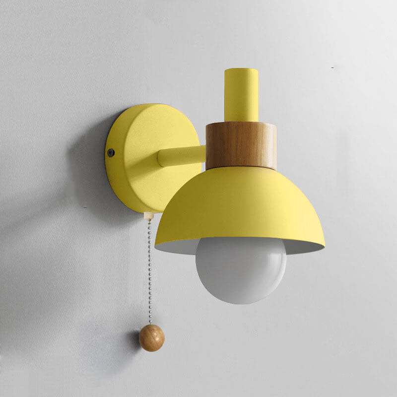 Globe Wall Sconce in lemon yellow