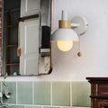 Globe Wall Sconce in sand white