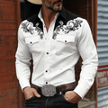 Men's Western Embroidered Shirt, view 1