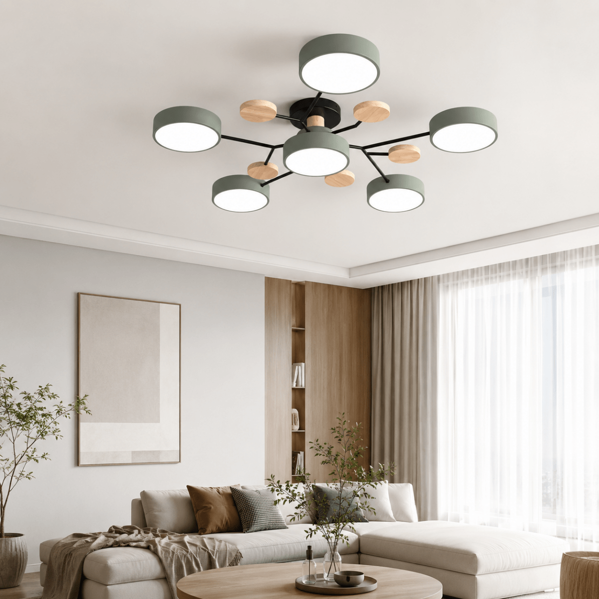 Round Shade LED Ceiling Light, view 7