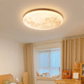 Moon Ceiling Light in wood