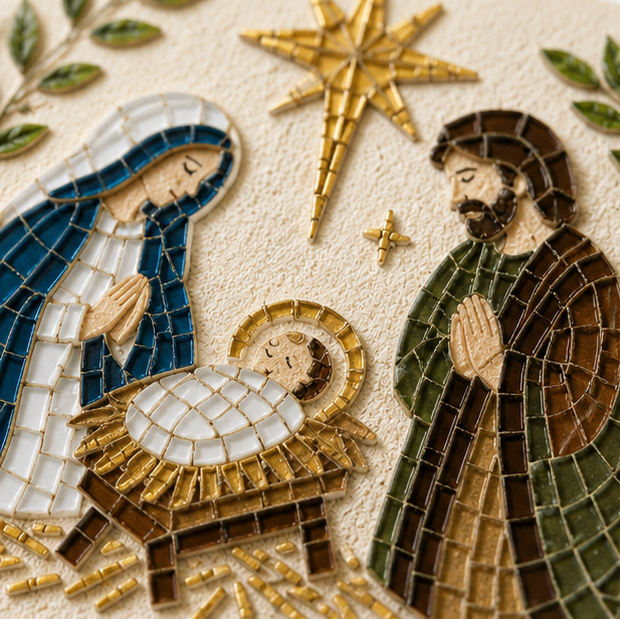 Nativity Easel Mosaic Craft Kit, view 5