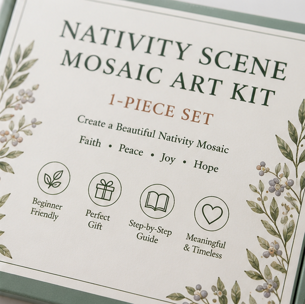 Nativity Easel Mosaic Craft Kit, view 8