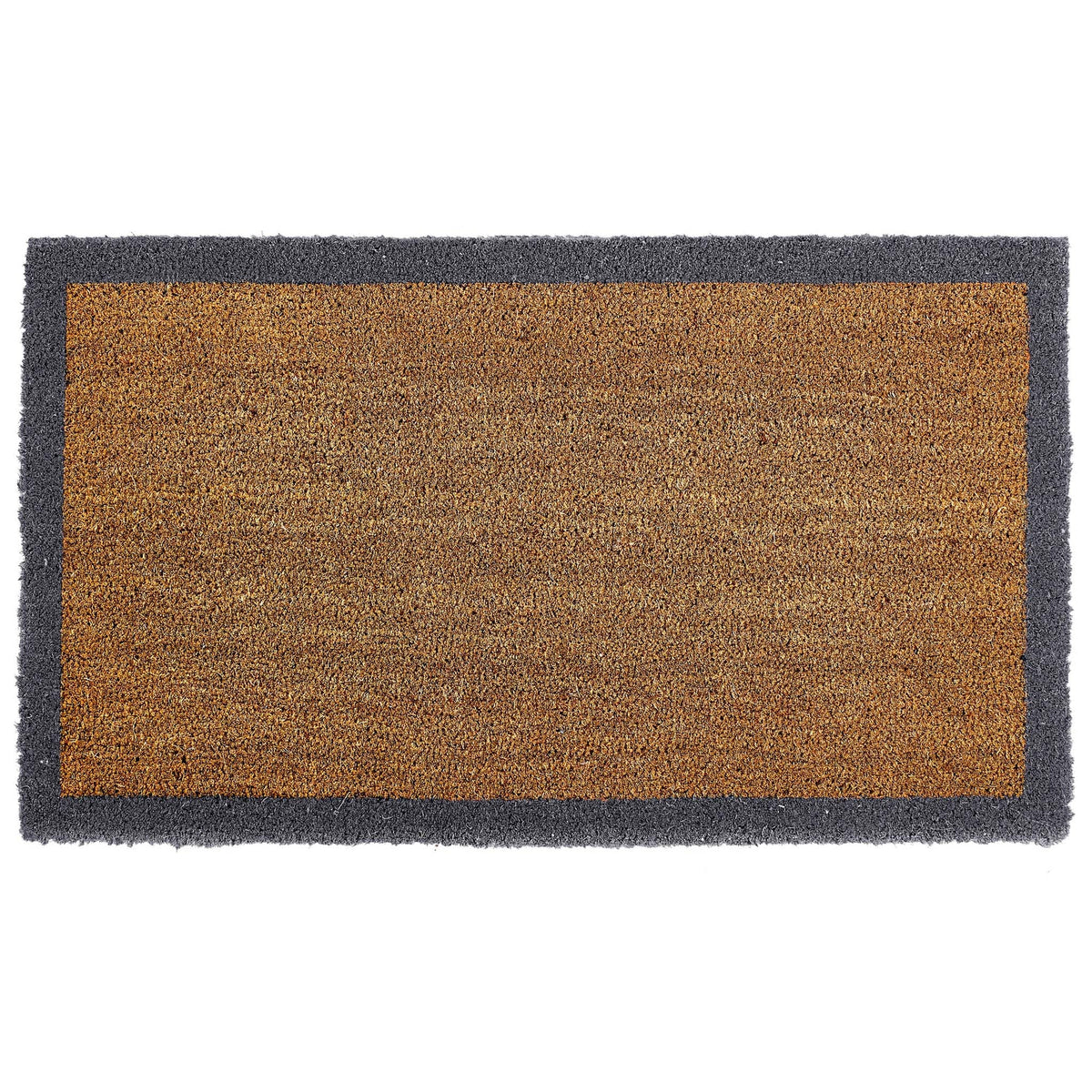 Natural Coir Doormat with Border, view 2