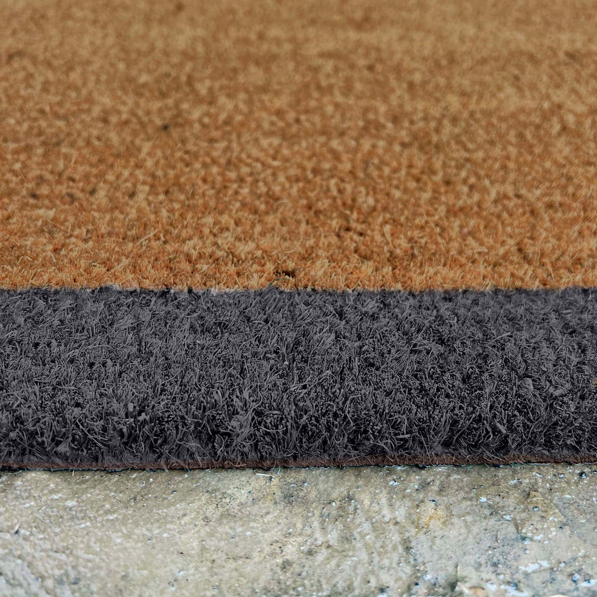 Natural Coir Doormat with Border, view 4