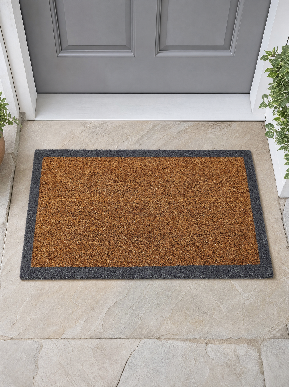 Natural Coir Doormat with Border, main photo