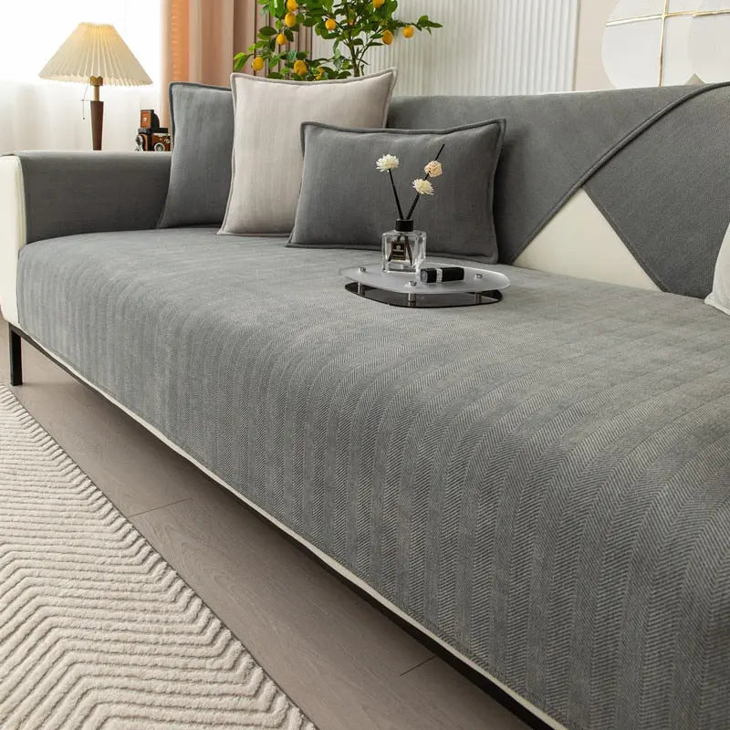 Non-Slip Chenille Sofa Cover, view 1