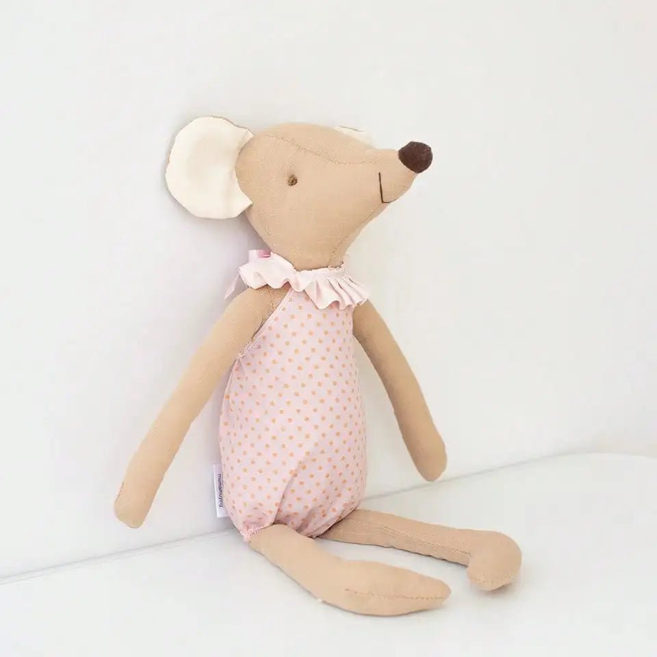 Nordic Christmas Mouse Doll, Pink Mouse