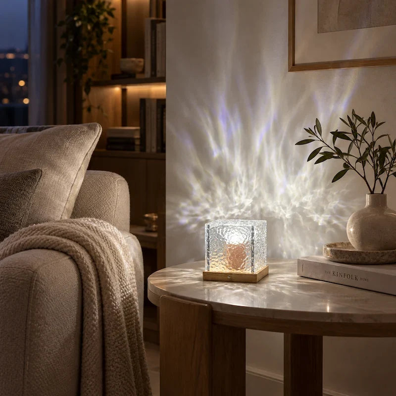 Northern Lights Cube Lamp, view 10