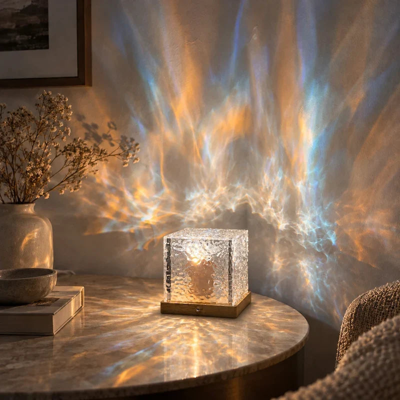 Northern Lights Cube Lamp, view 12