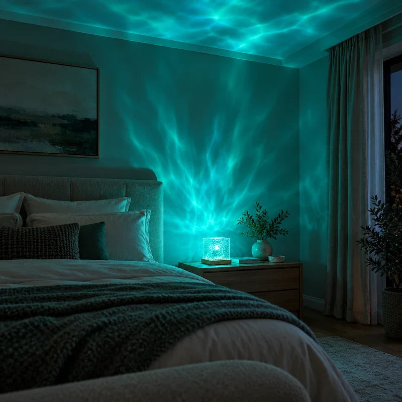 Northern Lights Cube Lamp, view 3