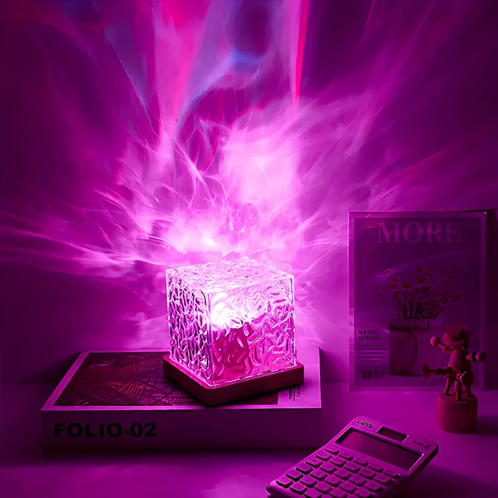 Northern Lights Cube Lamp, view 9