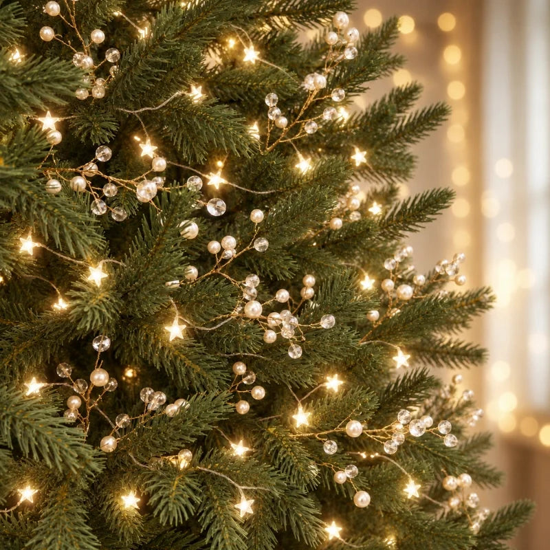 Pearl and Crystal Christmas Tree Picks, view 3