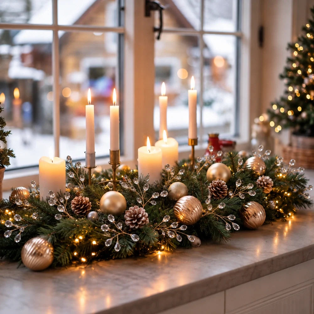 Pearl and Crystal Christmas Tree Picks, view 4