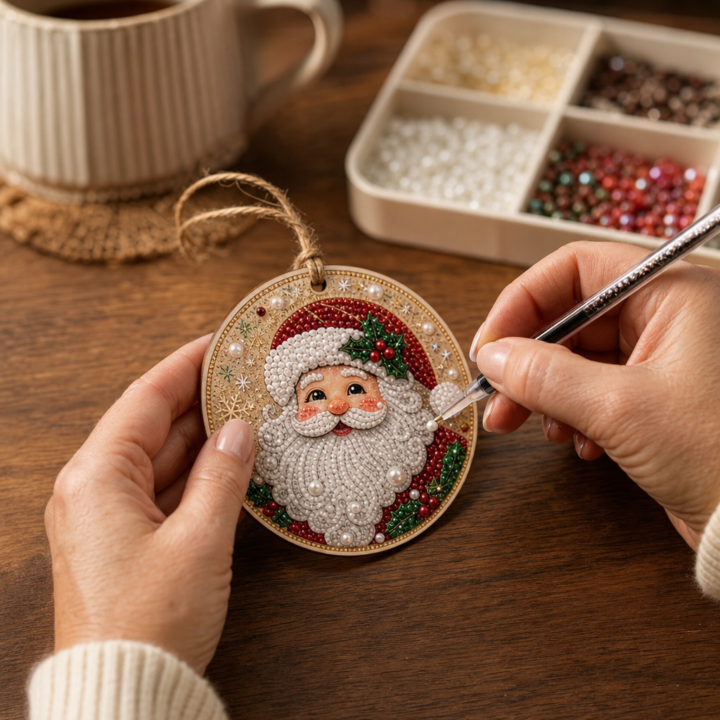 Pearl and Gemstone Christmas Ornament Kit, view 2