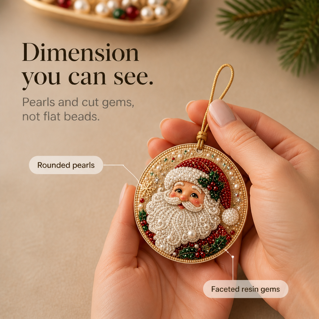 Pearl and Gemstone Christmas Ornament Kit, view 5