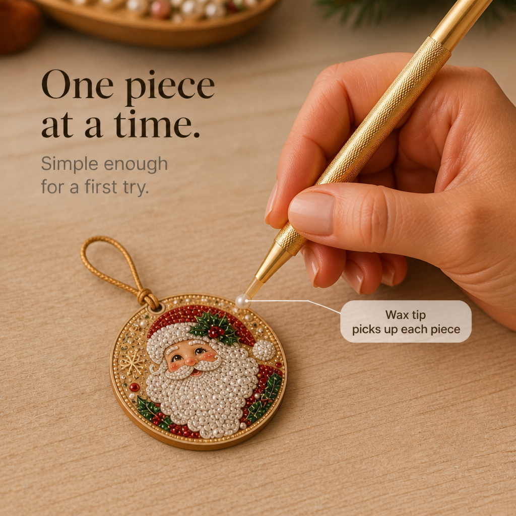Pearl and Gemstone Christmas Ornament Kit, view 6