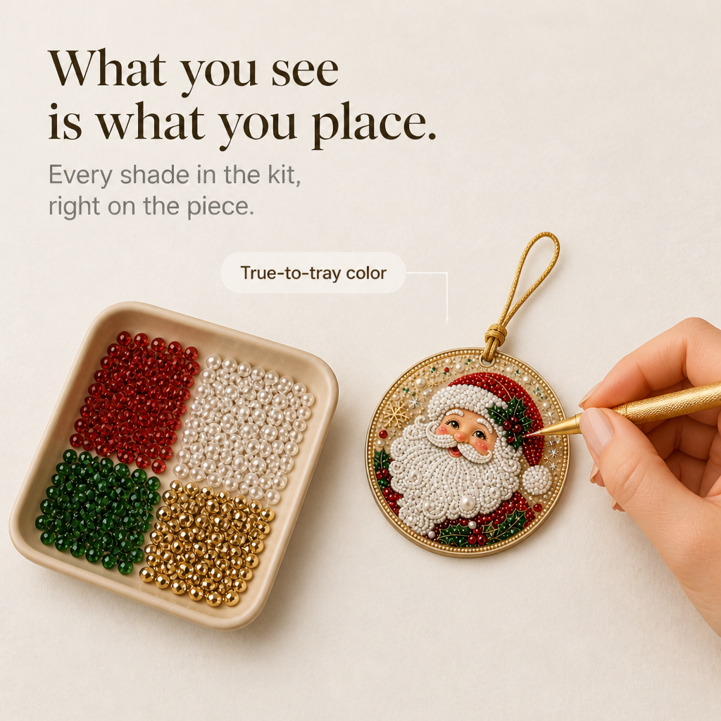 Pearl and Gemstone Christmas Ornament Kit, view 7