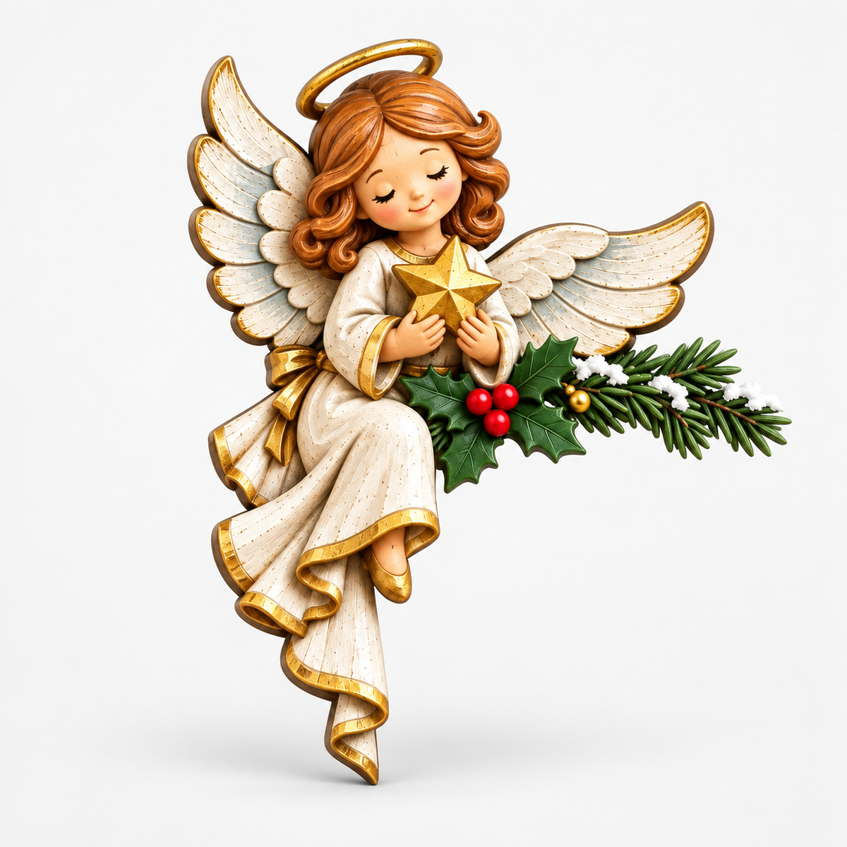 Peekaboo Santa Christmas Doorway Corner Decoration, Christmas Angel
