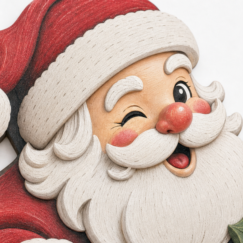 Peekaboo Santa Christmas Doorway Corner Decoration, view 5