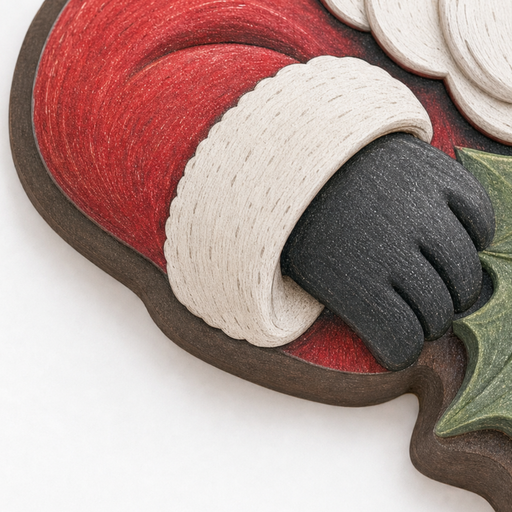 Peekaboo Santa Christmas Doorway Corner Decoration, view 6