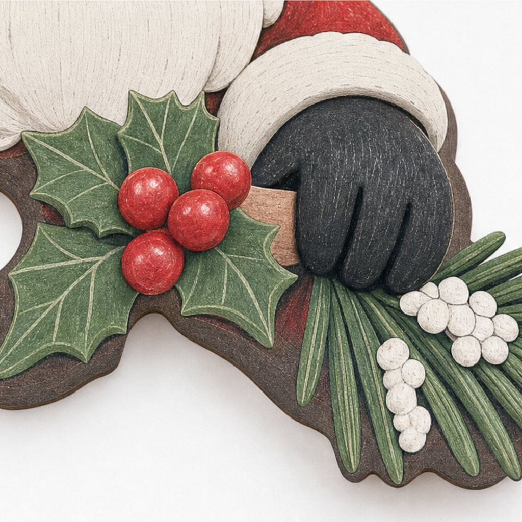 Peekaboo Santa Christmas Doorway Corner Decoration, view 7