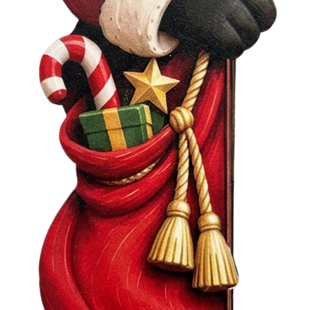 Peekaboo Santa Christmas Doorway Corner Decoration, view 8