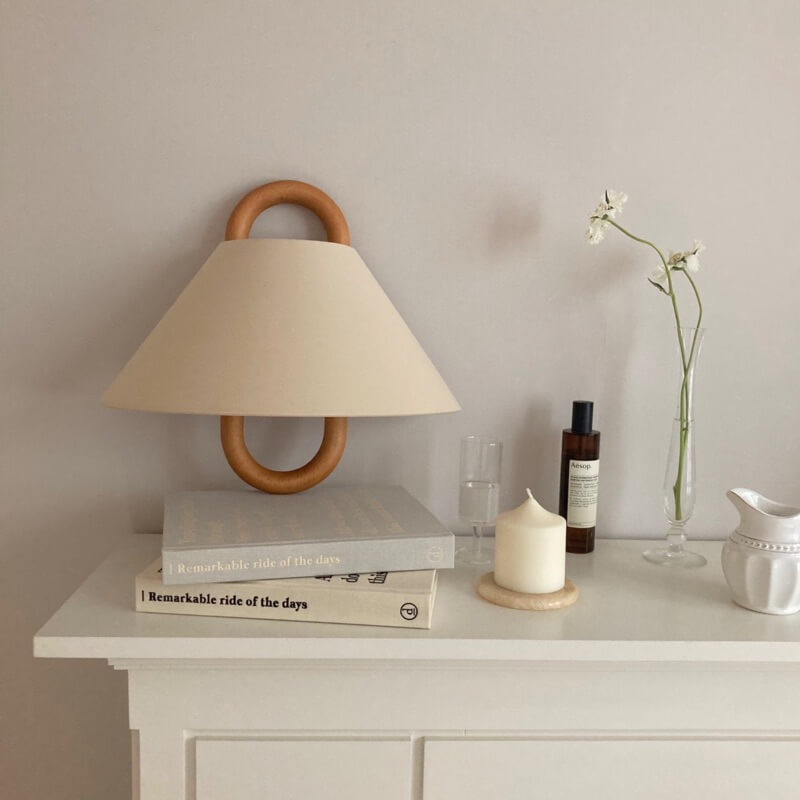 Pleated Wall Sconce in apricot flat