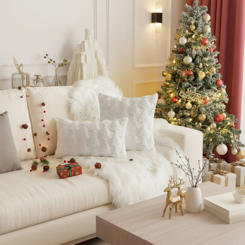 Plush Christmas Tree Pillow Cover, view 2