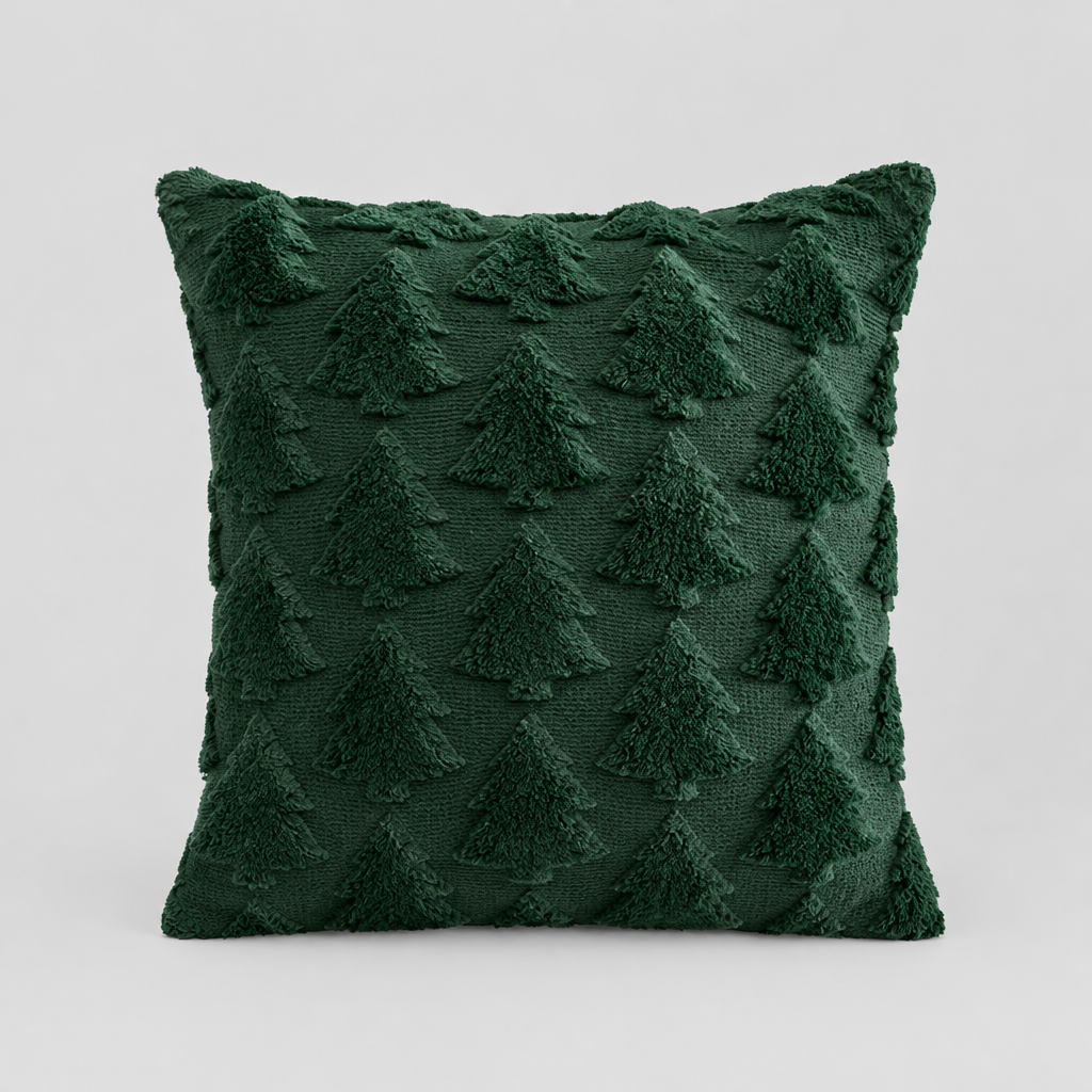 Plush Christmas Tree Pillow Cover product photo