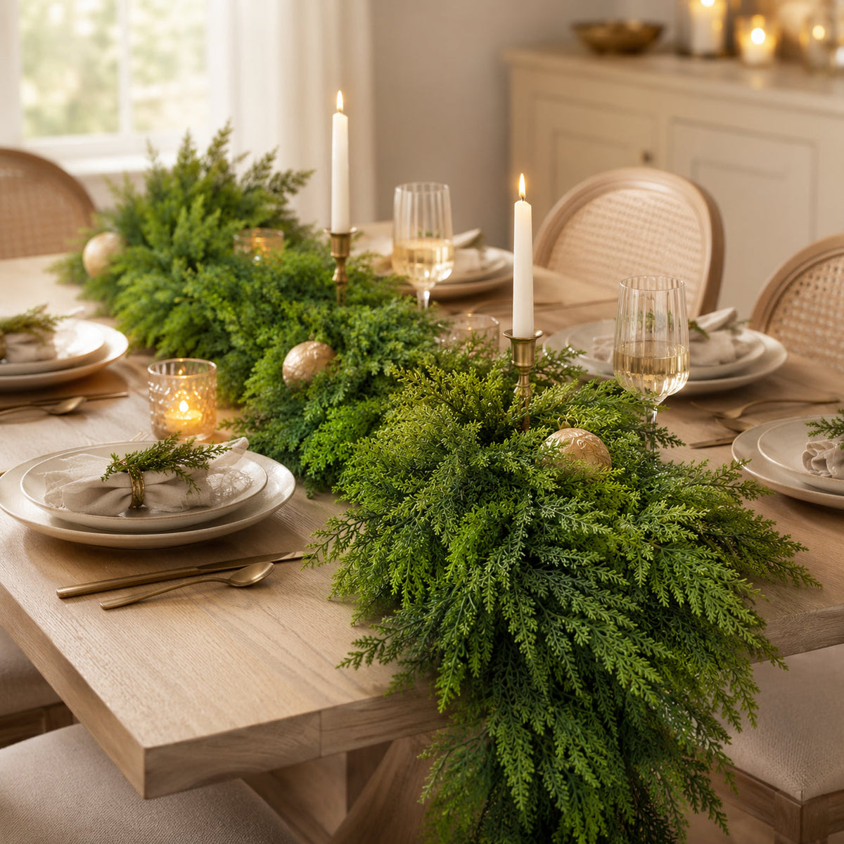 Pre-Lit Cedar Garland, view 4