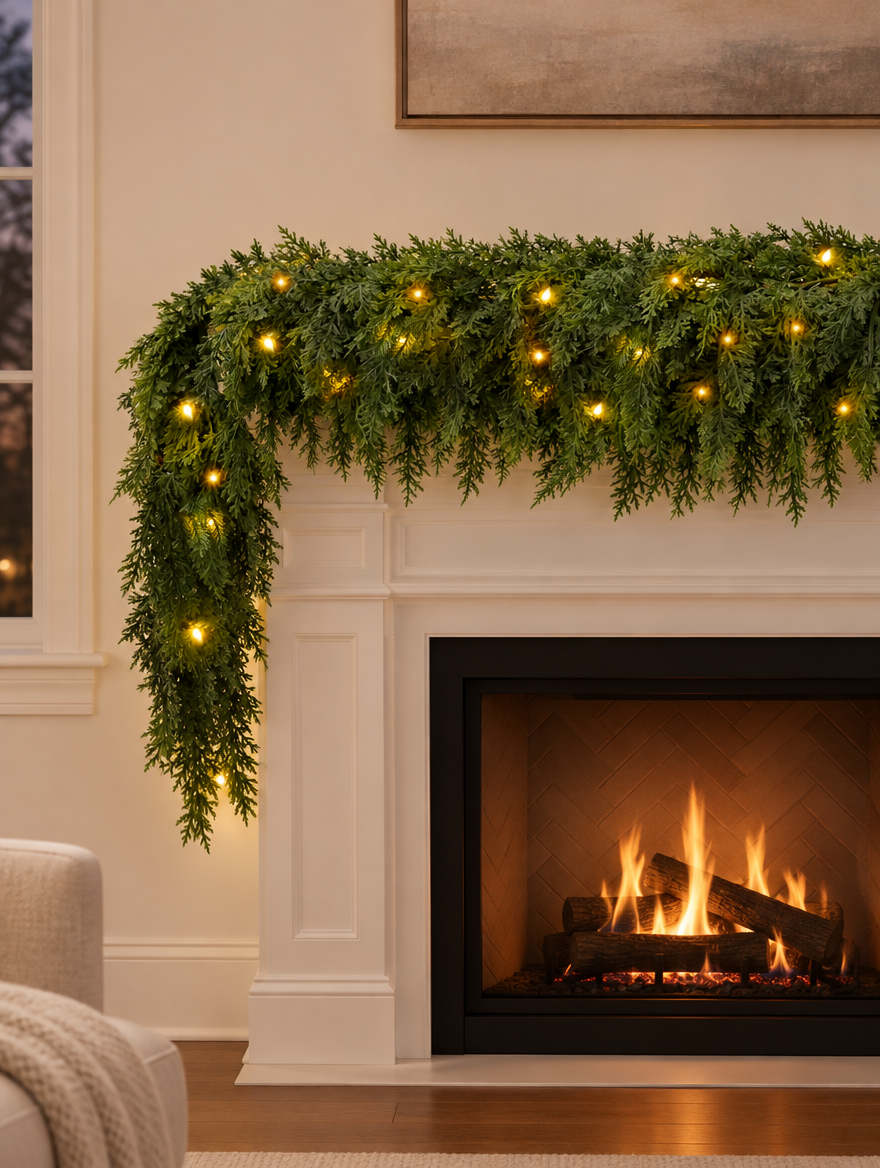 Pre-Lit Cedar Garland product photo