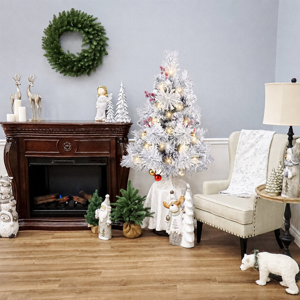 Pre-Lit Mini Christmas Trees, Set of 2, view 2