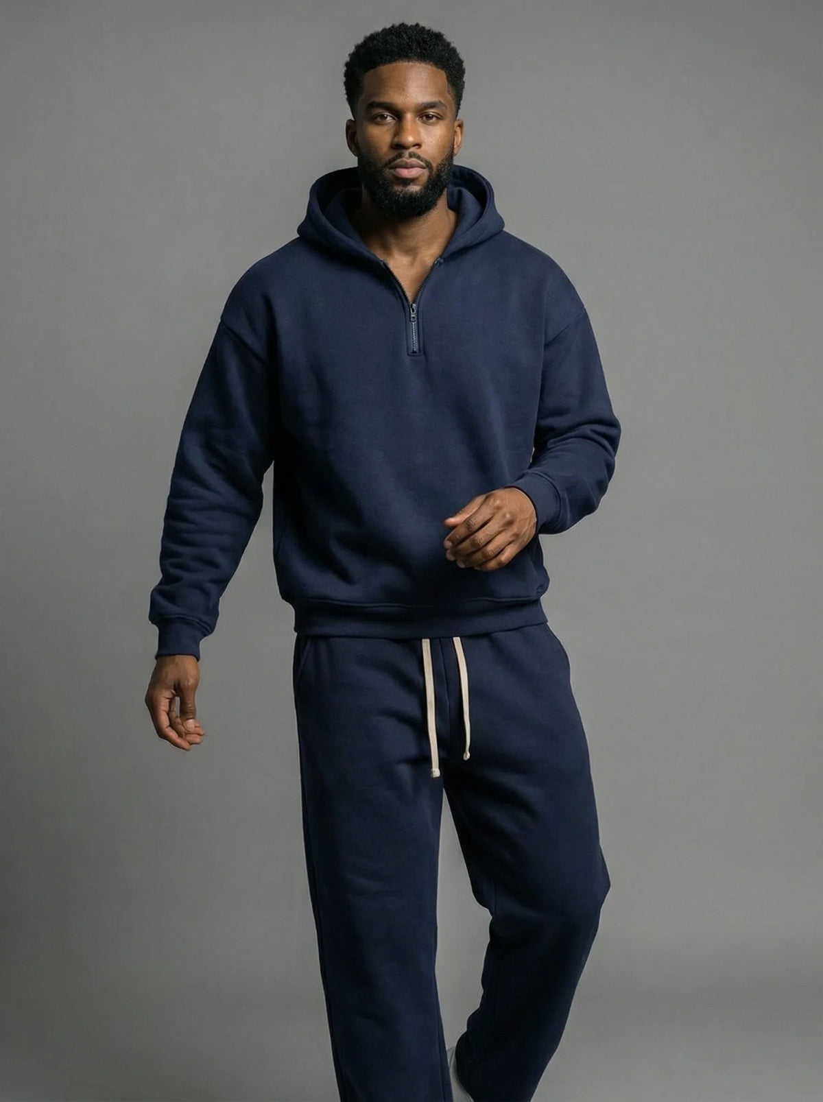 Quarter Zip Fleece Hoodie, view 4