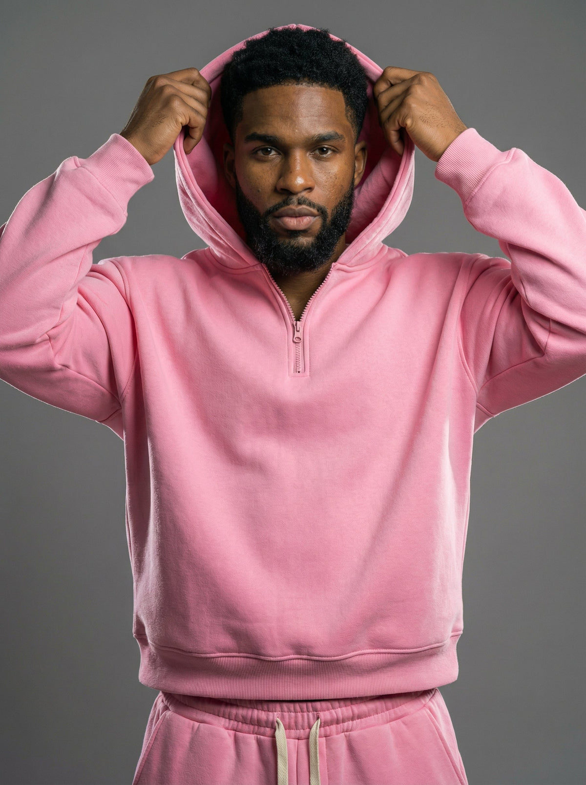 Quarter Zip Fleece Hoodie, view 5