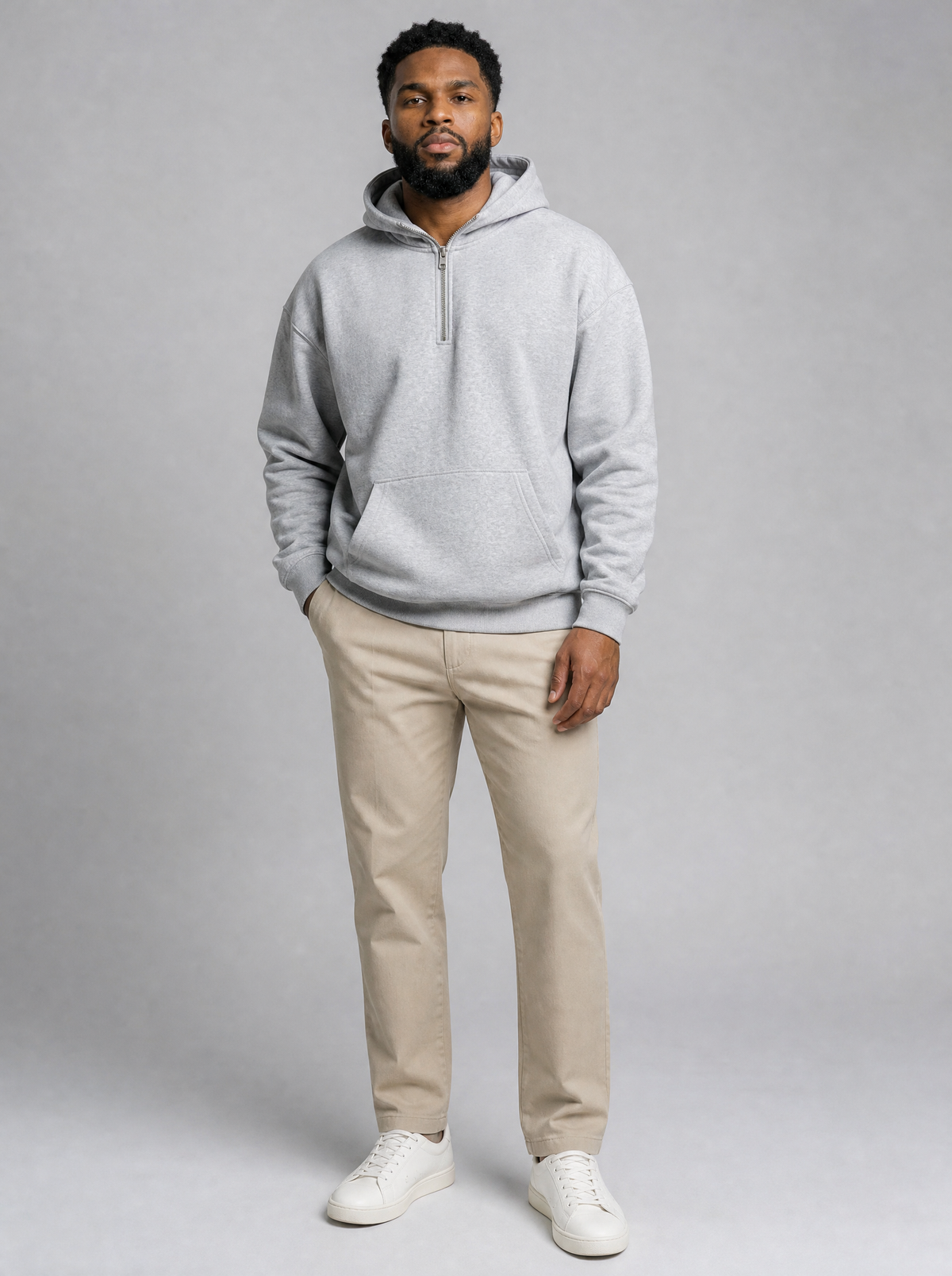 Quarter Zip Fleece Hoodie, main photo