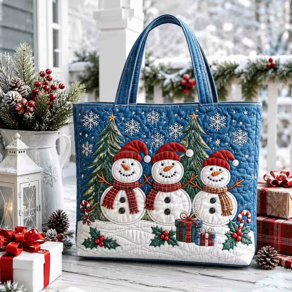 Quilted Christmas Tote Bag, view 10