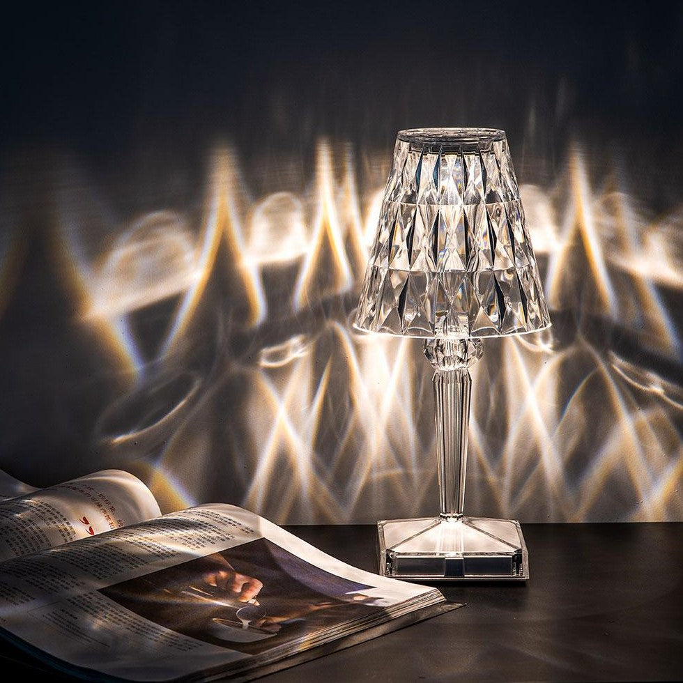 Rechargeable Crystal Table Lamp, view 2