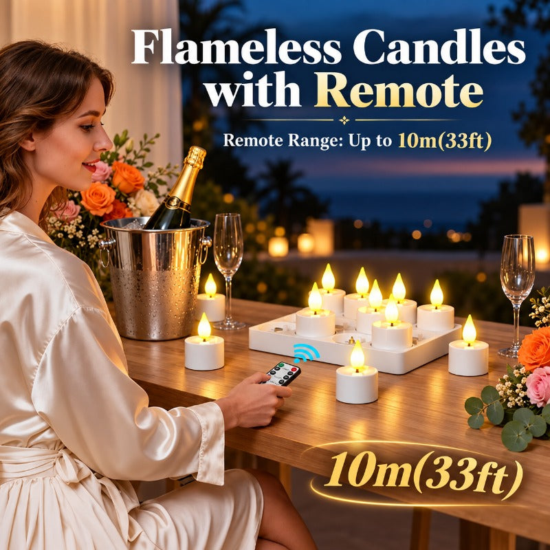 Rechargeable LED Tea Lights with Remote, view 5