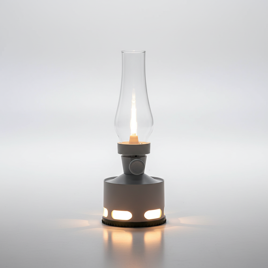 Rechargeable LED Lantern in gray