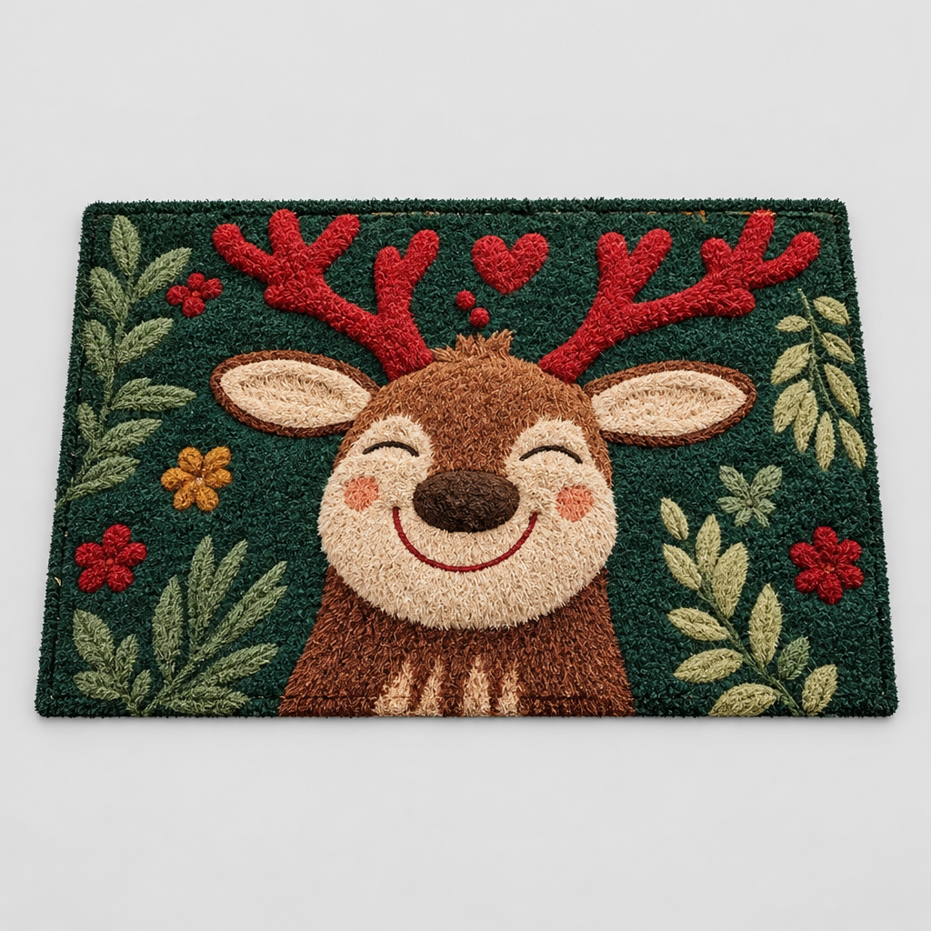 Reindeer Christmas Doormat product photo