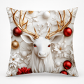Reindeer Christmas Pillow Cover, Reindeer