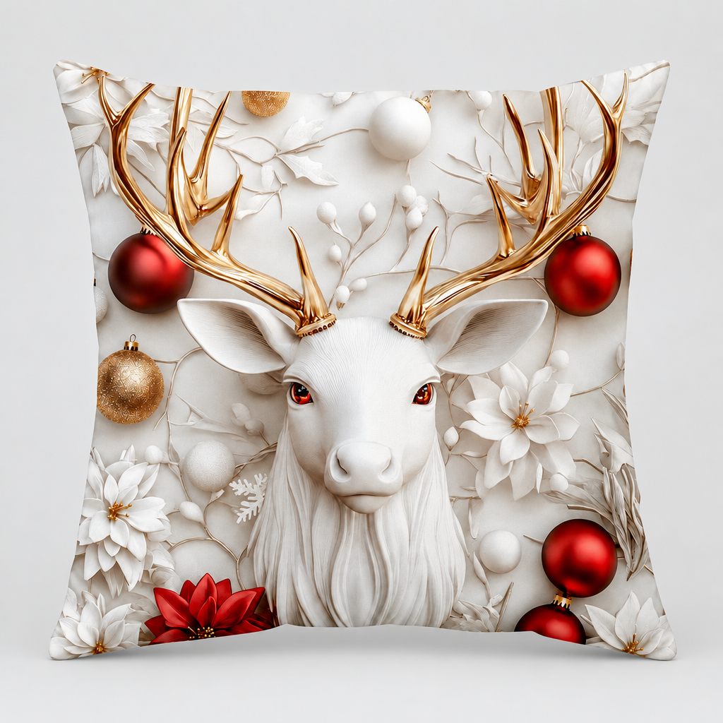Reindeer Christmas Pillow Cover product photo