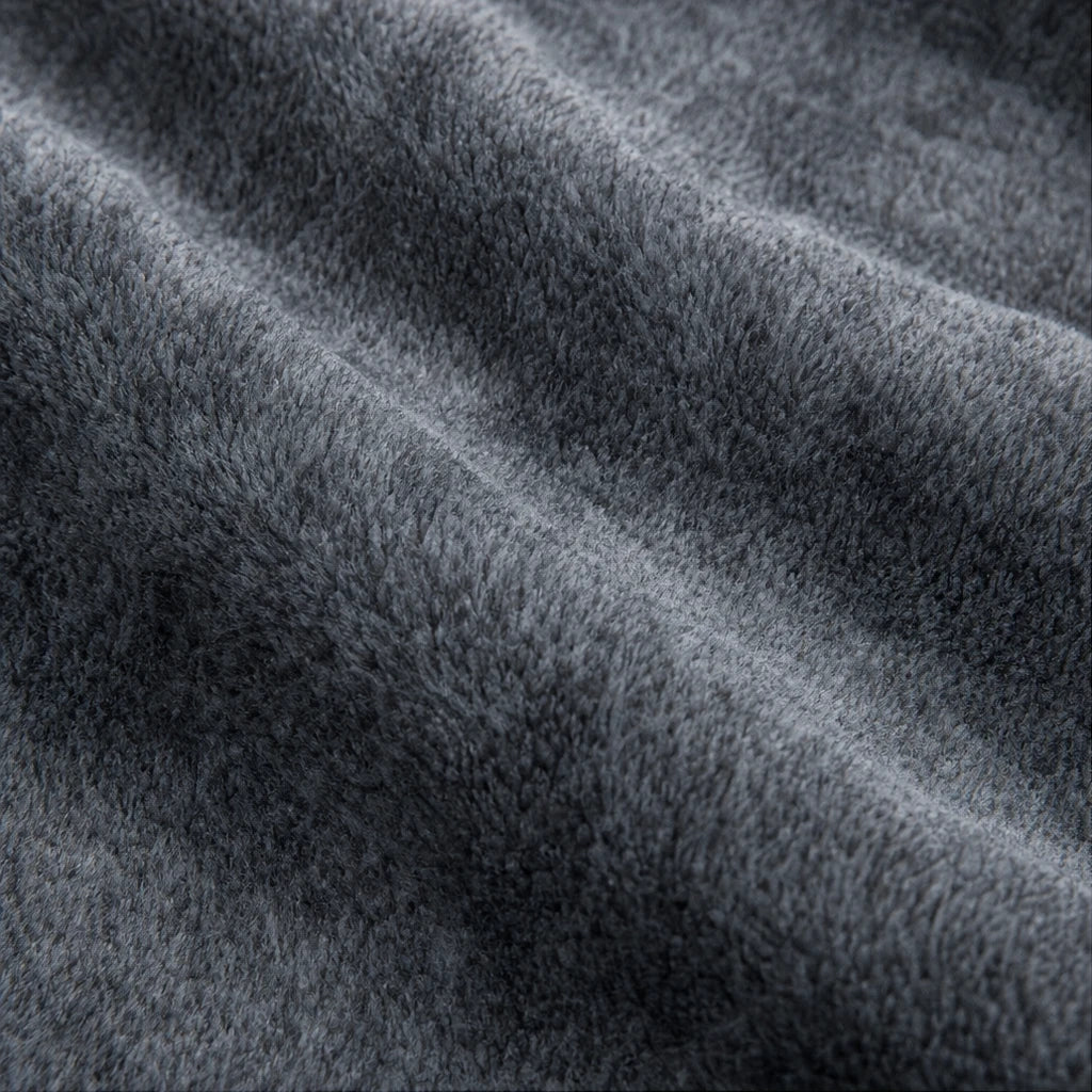 Reversible Sherpa Flannel Throw Blanket, view 5