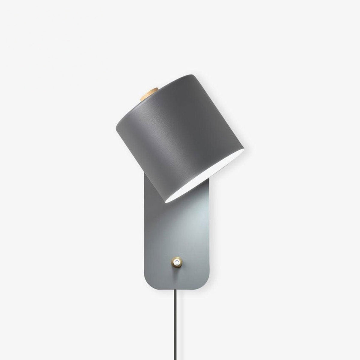 Rotating Cylinder Plug-in Wall Lamp, view 1