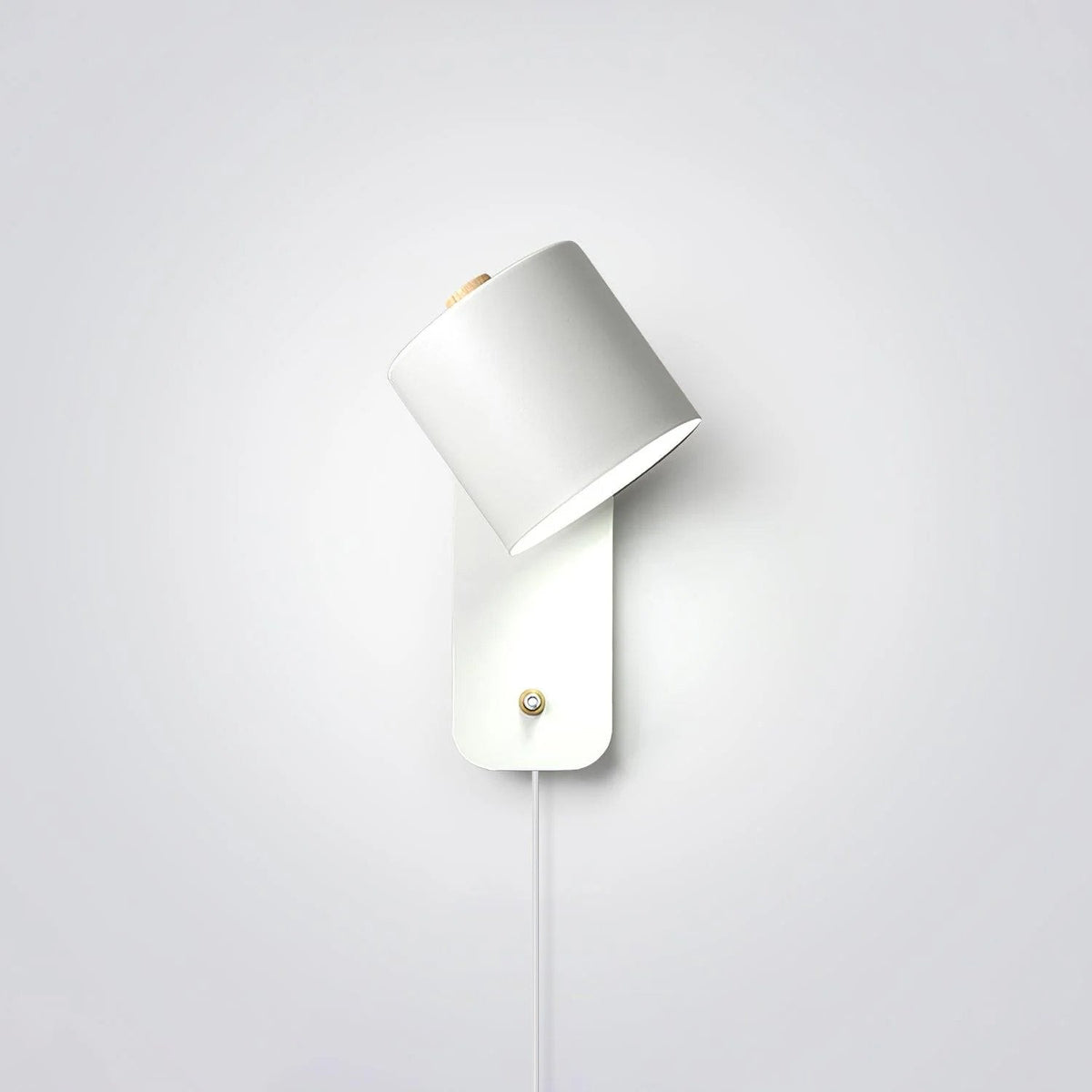 Rotating Cylinder Plug-in Wall Lamp, view 2