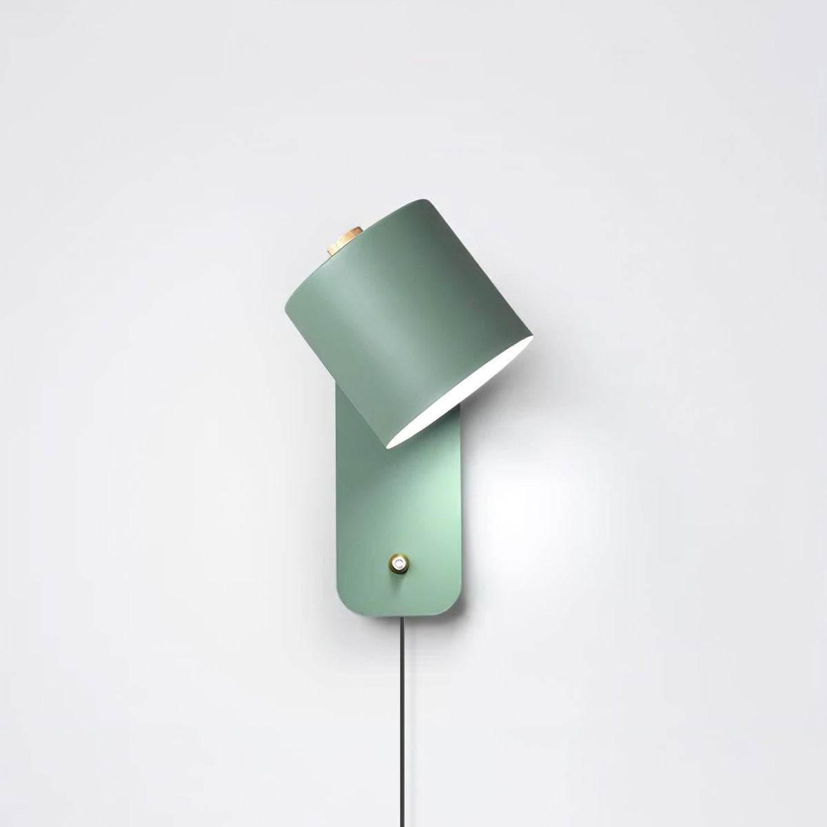 Rotating Cylinder Plug-in Wall Lamp, view 3